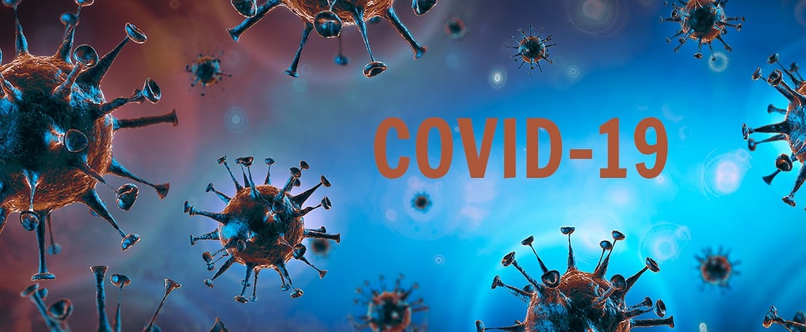 COVID-19 Virus under microscope